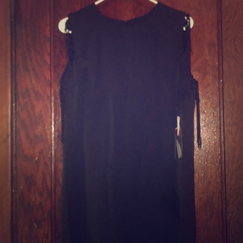 NWT Black Sleeveless Shift Dress